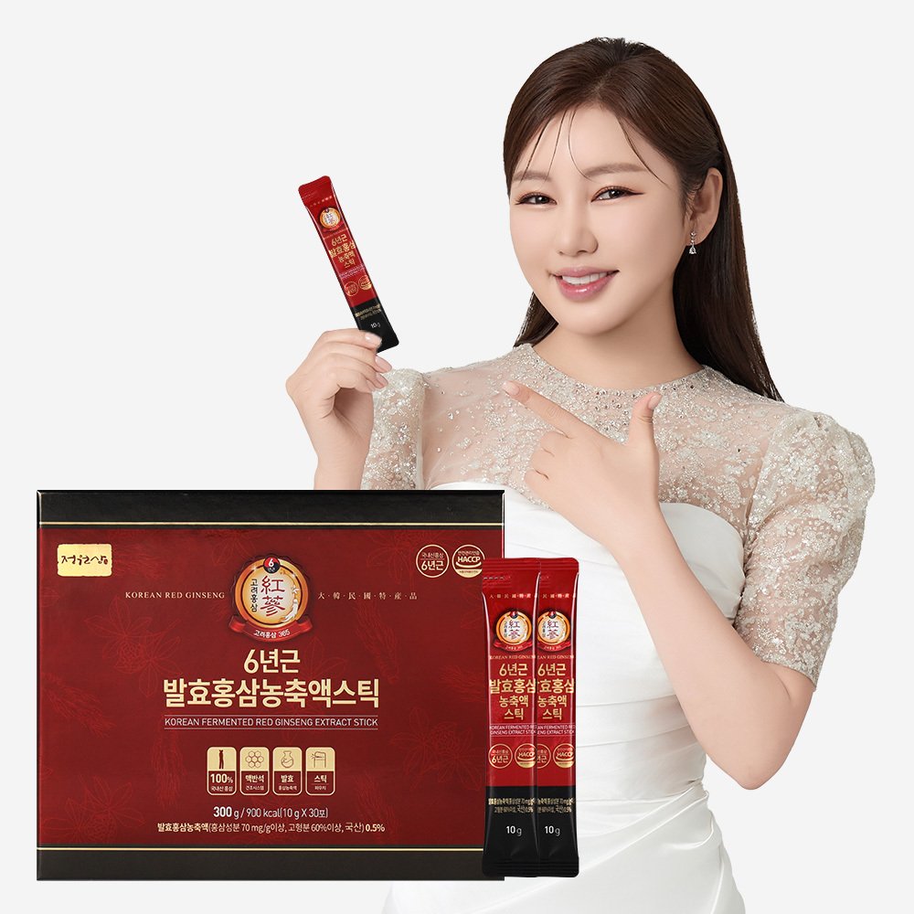 Jungwonsam 6-Year Fermented Red Ginseng Extract, 30 Sticks