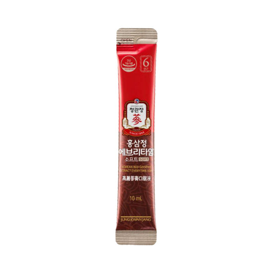 Jeong Kwan Jang Everytime Soft Korean Red Ginseng, 10ml, 20 Sticks
