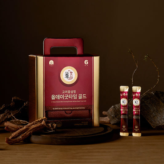 Pungnyeon Bogam Korean Red Ginseng Sticks Gold, 10g x 100 Packets