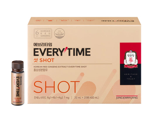 Cheong Kwan Jang Hong Sam Jung Everytime Red Ginseng Shot, 20 Bottles