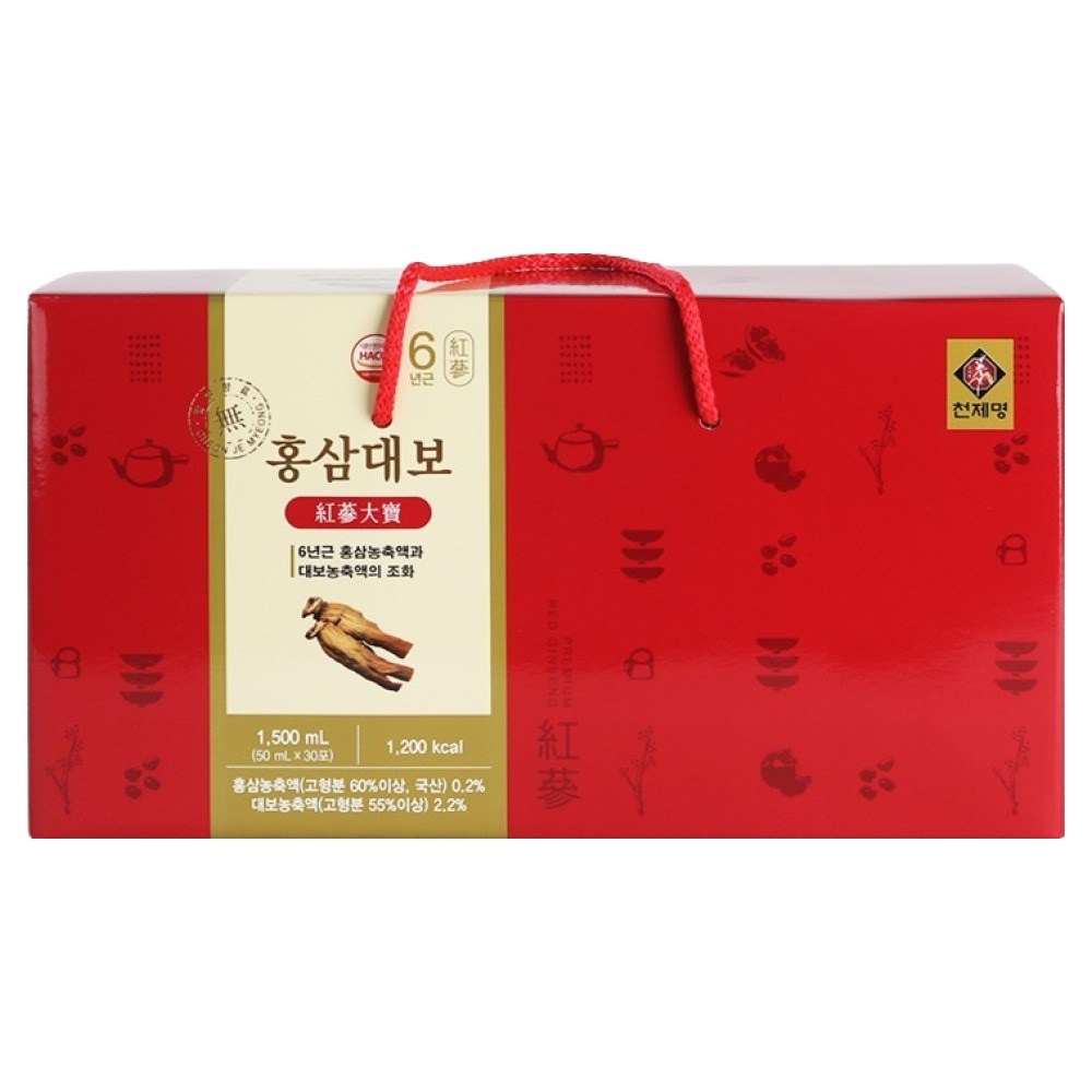 Cheonjemyeong Red Ginseng Daebo Drink, 30 Pouches, 1.5L