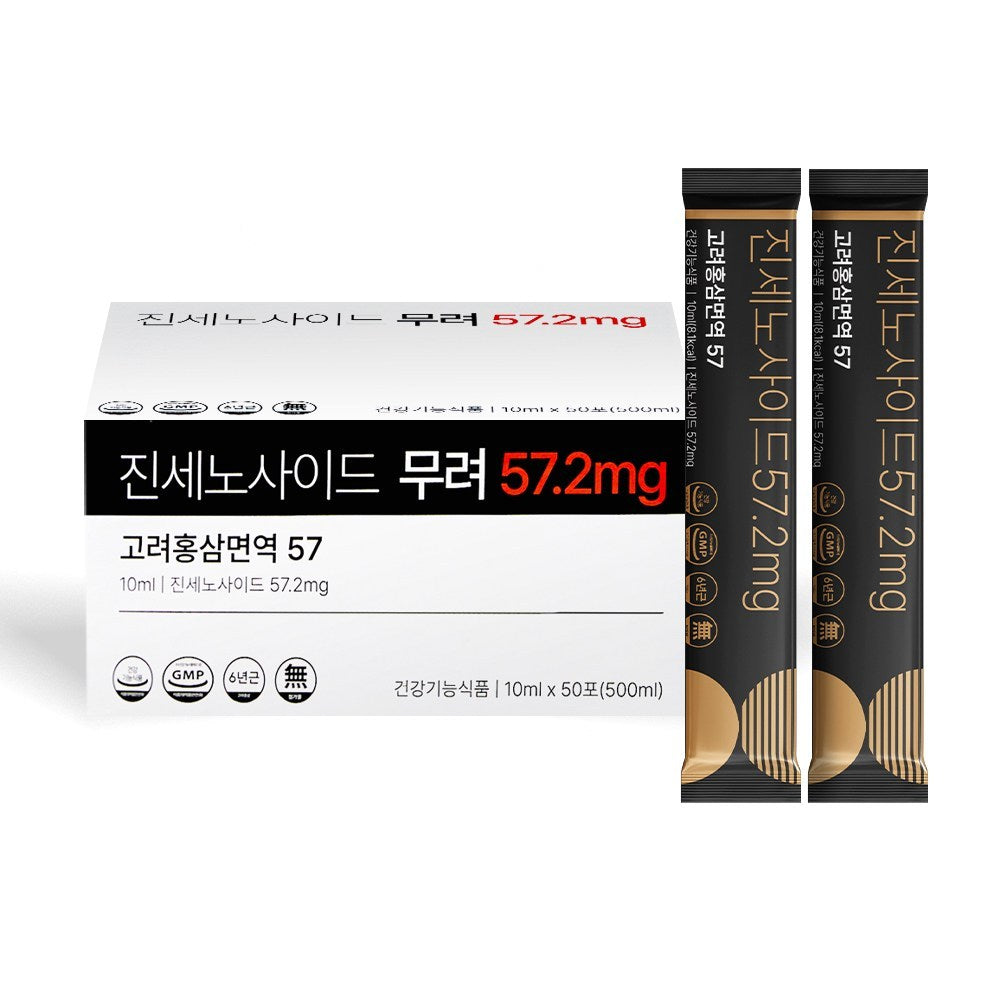 Ginseng Power Korea Red Ginseng Stick 57.2mg, 50 Sticks, 10ml