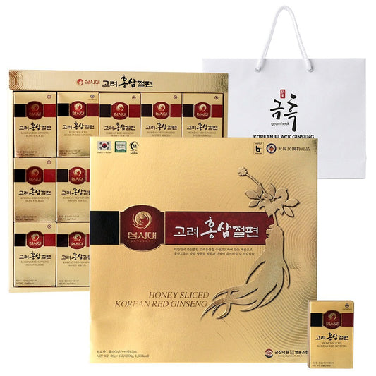 Samshidae Korean Red Ginseng Sliced Gift Set, 300g, 15 Pieces