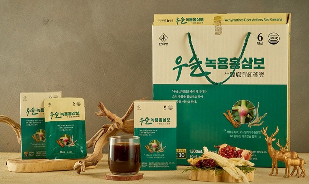 Cheonjemyung Red Ginseng Deer Antler Tonic, 30 Packets, 1.5L