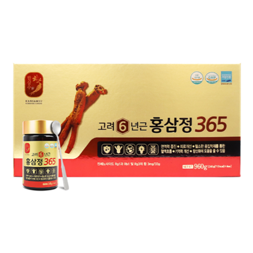 Ginseng Power Korea 6-Year Red Ginseng Extract 365, 960g