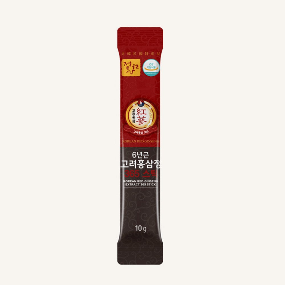 Jeongwonsam 6-Year Korean Red Ginseng Extract 365 Stick Gift Set, 300g