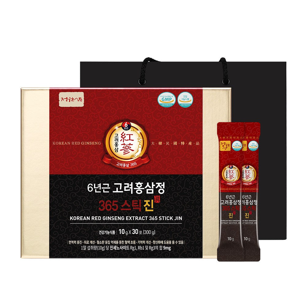 Jeongwonsam 6-Year Korean Red Ginseng Extract 365 Sticks, 300g