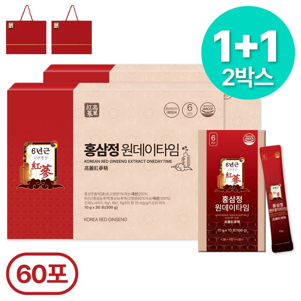 Ginseng Power Korea 6-Year Red Ginseng Stick, 2 Pack, 300ml