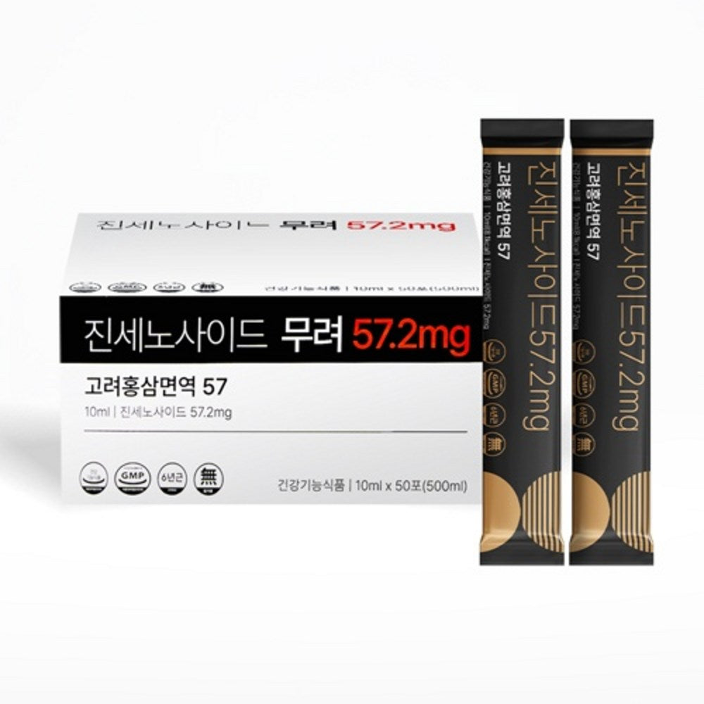 Ginseng Power Korea Red Ginseng Stick 57.2mg, 50 Sticks, 10ml