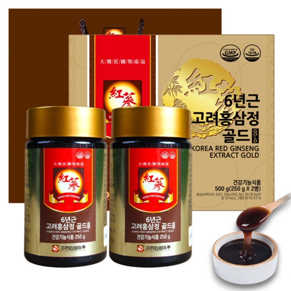 Korea Ginseng Distribution 6-Year Red Ginseng Extract Gold, 500g