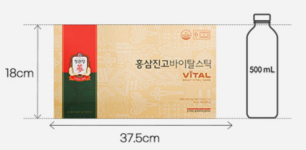 Cheong Kwan Jang Red Ginseng Jin Go Vital Stick 5 Pack, 300g