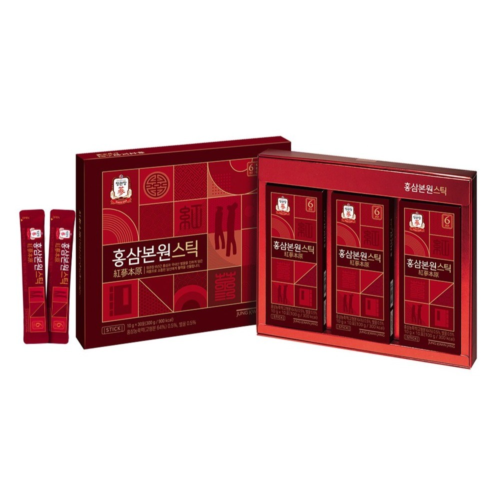 CheongKwanJang Red Ginseng Stick Gift Set, 6-Year Root, 10g, 60 Sticks