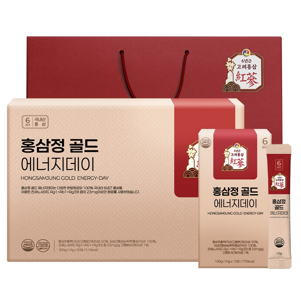 Energy Day Red Ginseng Stick Gold, 6-Year Root, 2 Sticks 300ml
