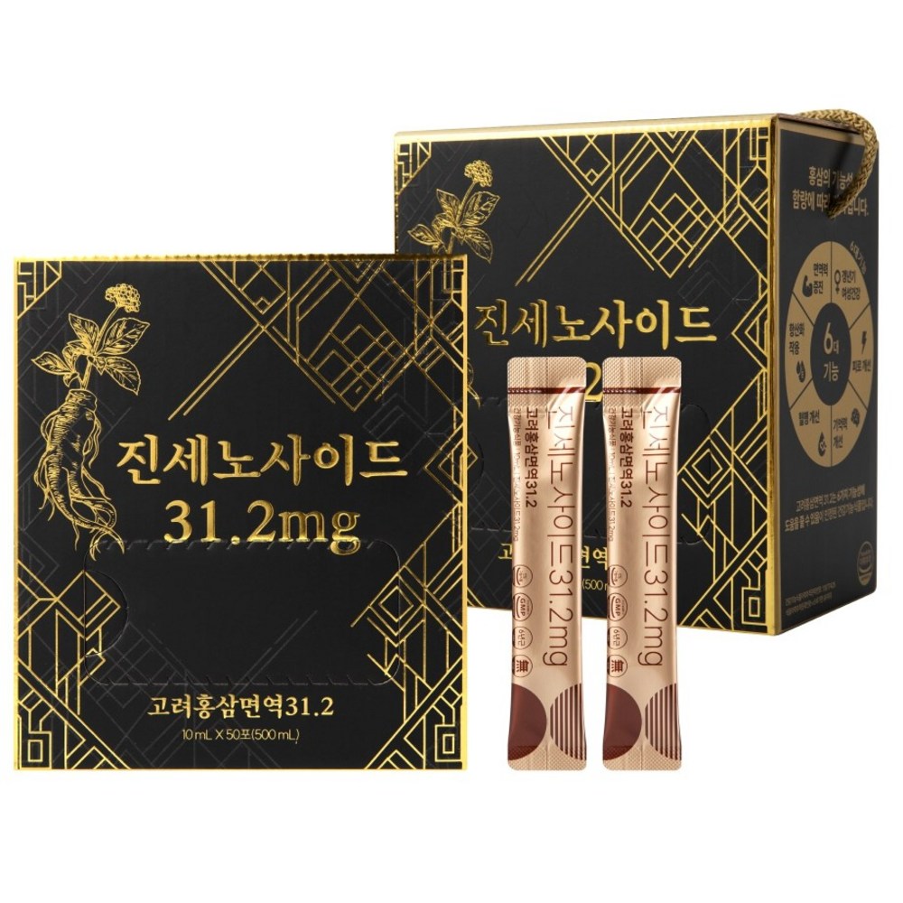 Ginseng Power Korea Red Ginseng Immunity 31 Sticks, 100 Count, 10ml