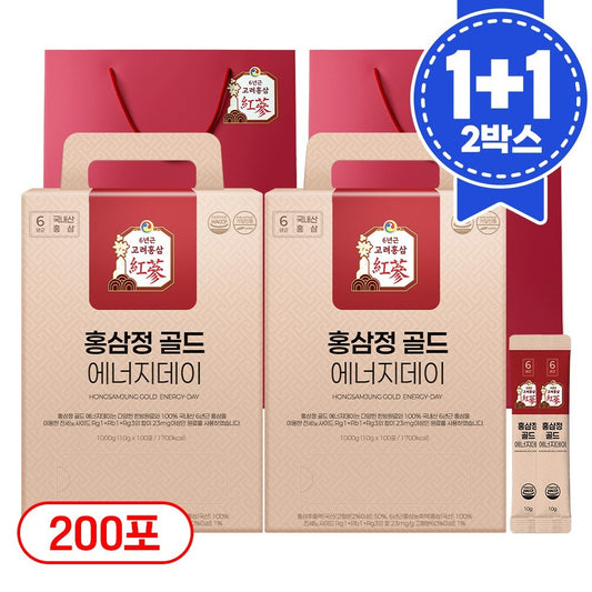 Energy Day Red Ginseng Extract Gold, 6-Year, 1L, 2 Bottles