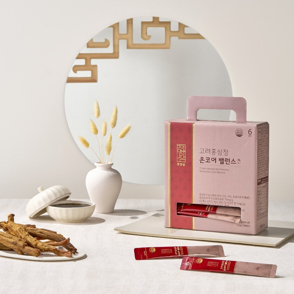 Cheon-yang-sam 6-Year Korean Red Ginseng Stick, 15g, 100 Count