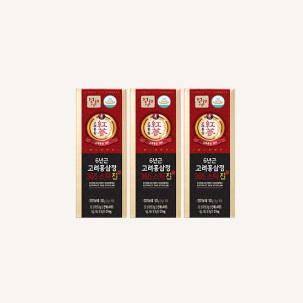 Jeongwonsam 6-Year Korean Red Ginseng Extract 365 Sticks, 300g