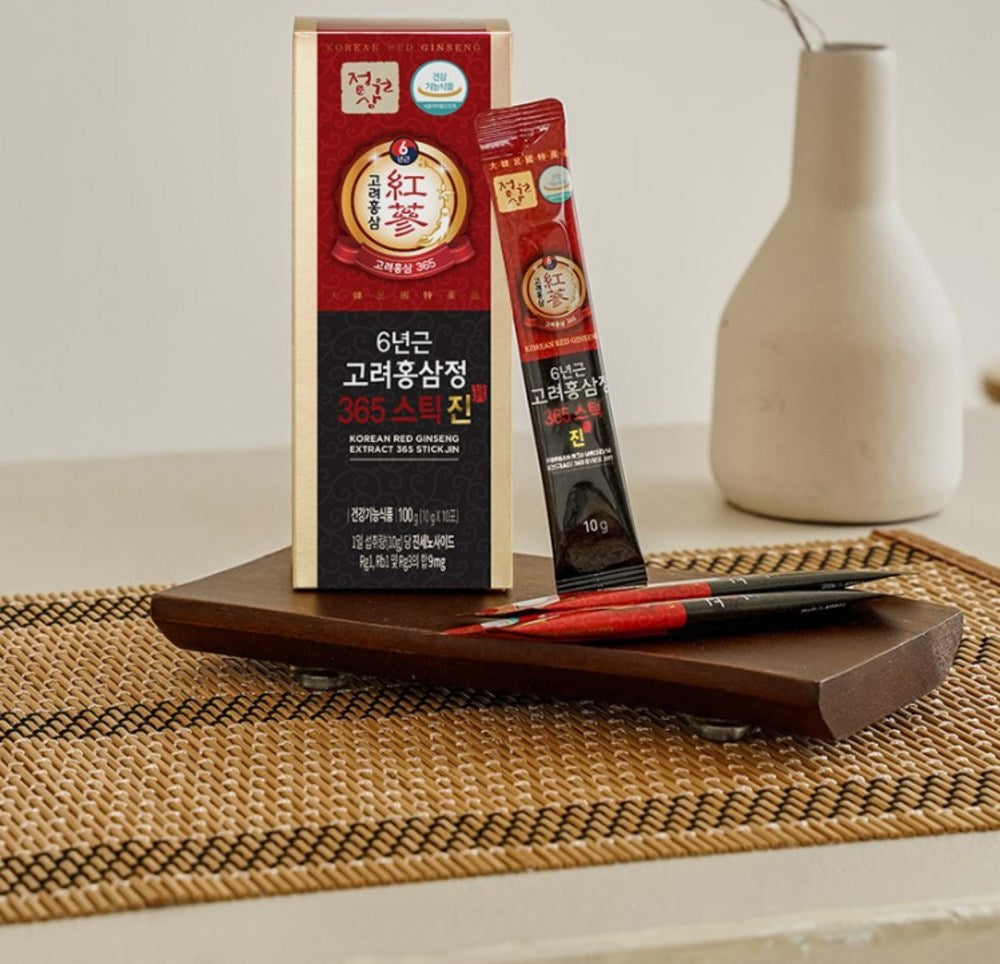 Jeongwonsam 6-Year Korean Red Ginseng Extract 365 Sticks, 300g