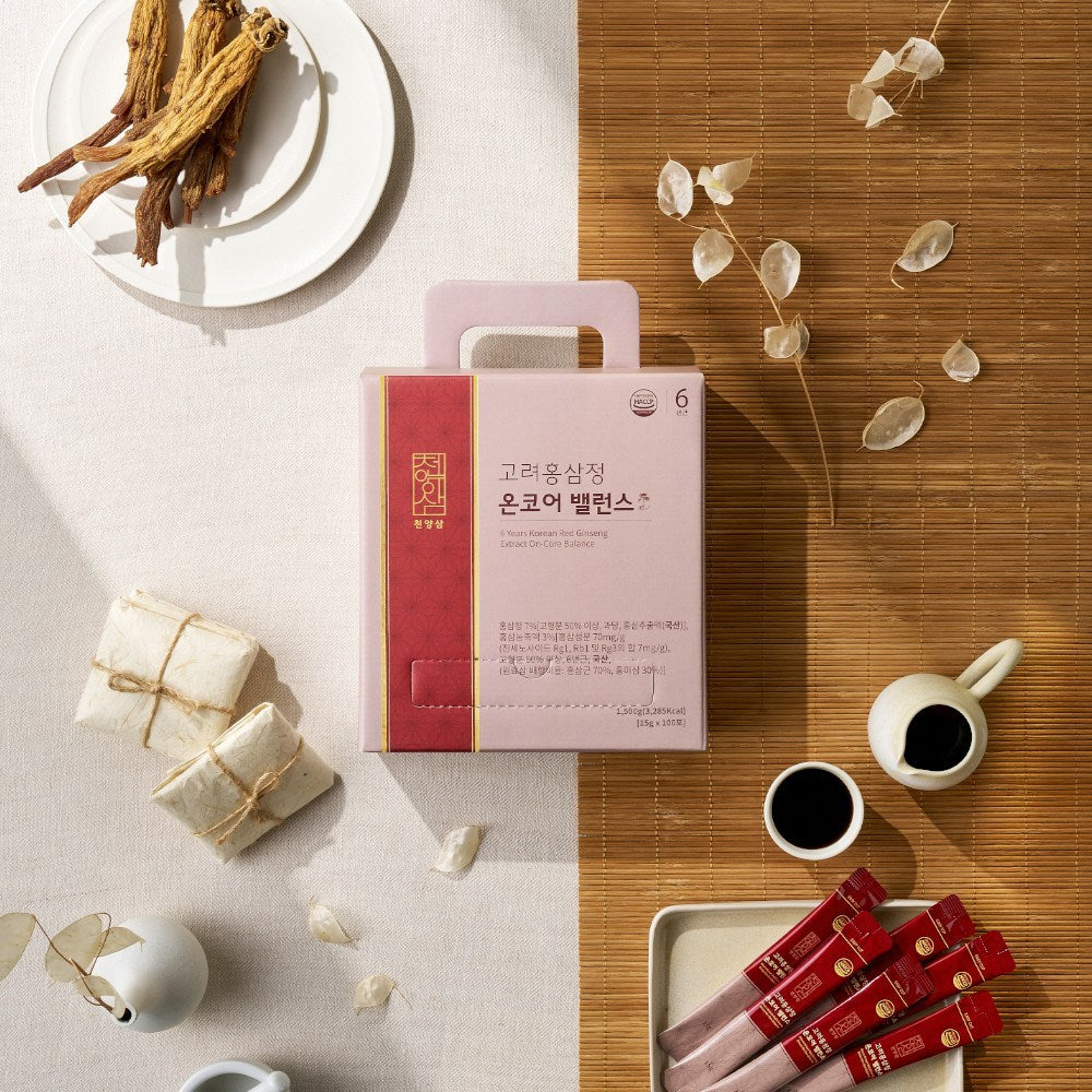 Cheon-yang-sam 6-Year Korean Red Ginseng Stick, 15g, 100 Count