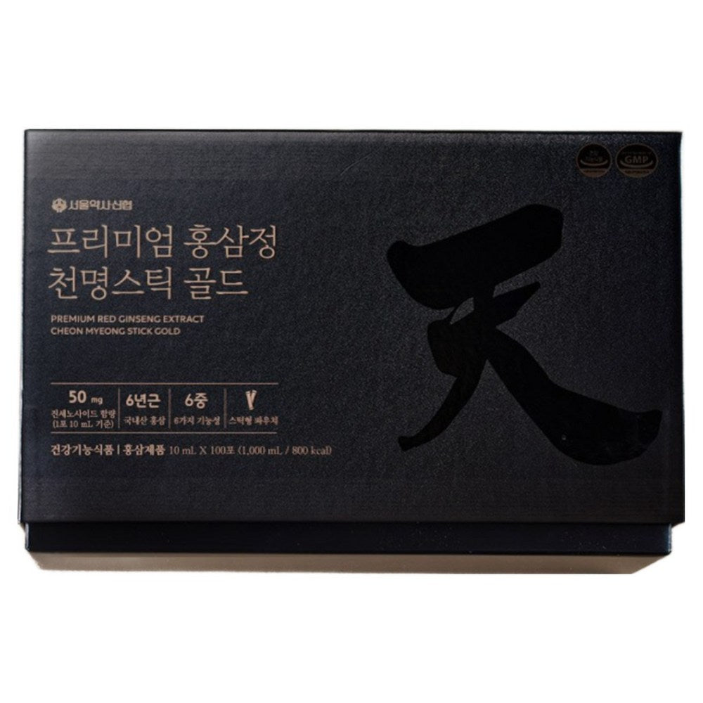 Seoul Yaksa Premium Red Ginseng Extract Sticks Gold, 100 Count