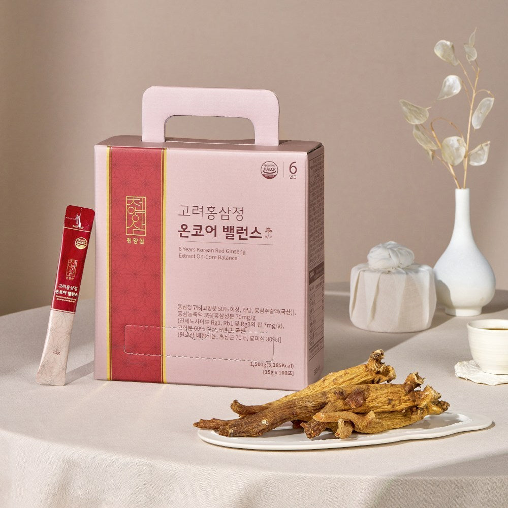 Cheon-yang-sam 6-Year Korean Red Ginseng Stick, 15g, 100 Count
