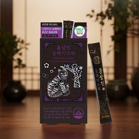 Hansamin Korean Red Ginseng Extract Good Day Stick, 14 Sticks