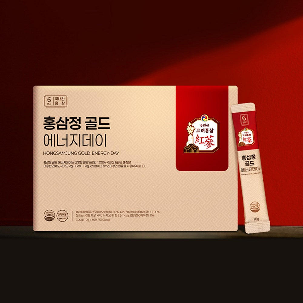 Energy Day Red Ginseng Stick Gold, 6-Year Root, 2 Sticks 300ml