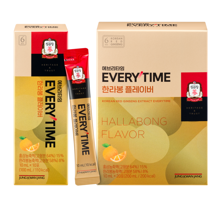 Jeong Kwan Jang Everytime Hallabong Ginseng Extract 10ml x 20 Sticks