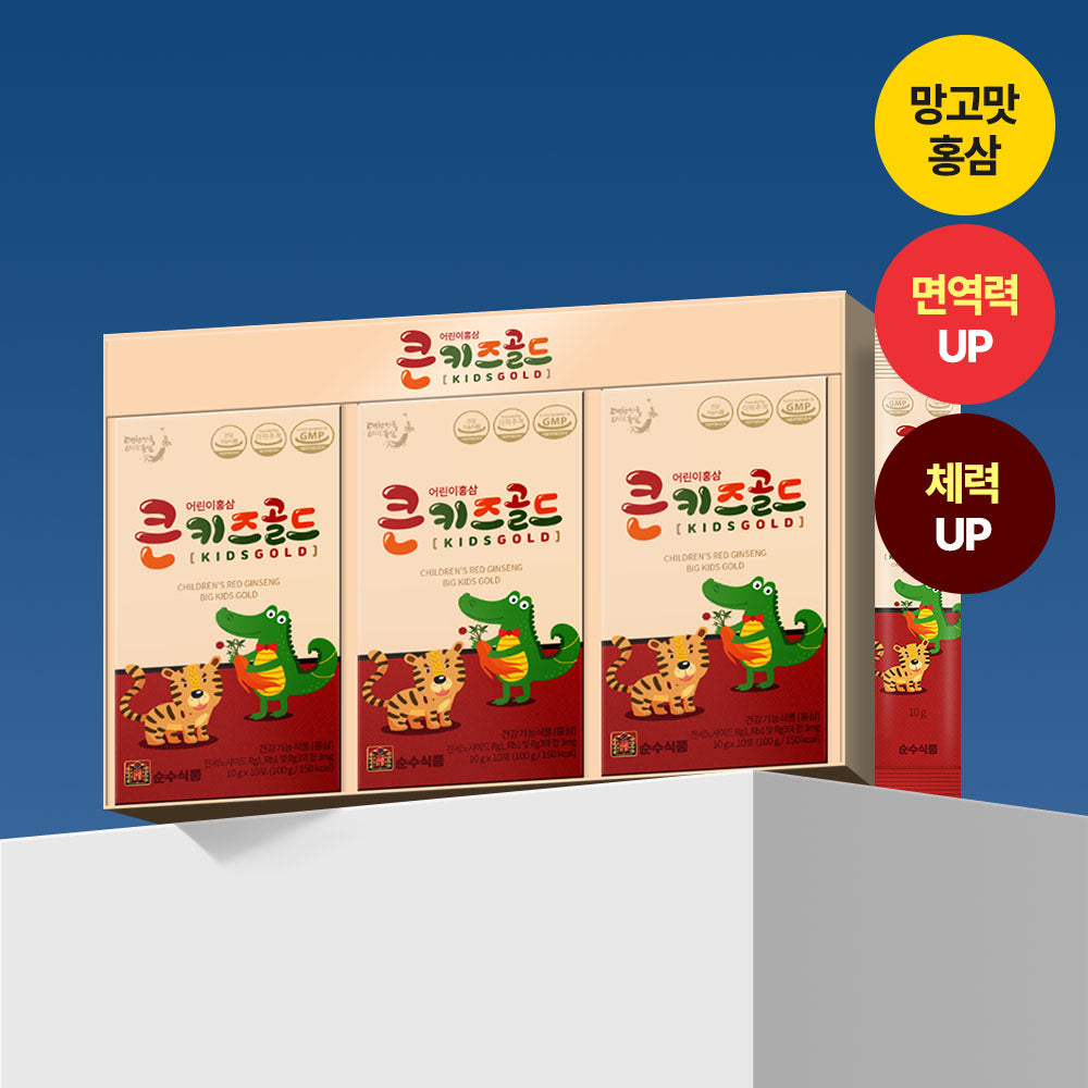 Sunso Food Children's Red Ginseng Big Kids Gold 10g x 30 Packets