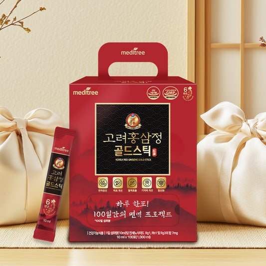 Meditree Korean Red Ginseng Extract Gold Stick 100 Packets