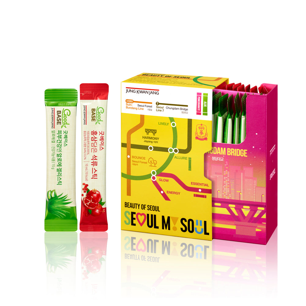 Jeong Kwan Jang Beauty of Seoul Pomegranate and Aloe Sticks, 20 Count