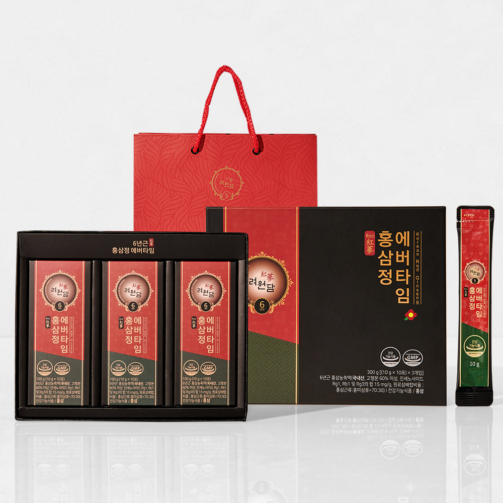 Ryeowondam 6-Year Red Ginseng Extract Evertime 10g x 30 Packets