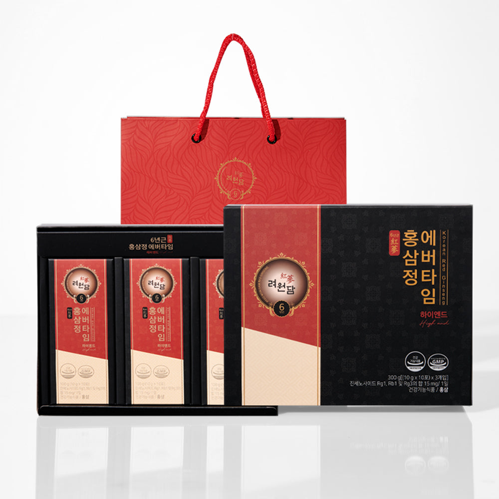 Ryeowondam 6-Year Red Ginseng Extract Evertime High End, 30 Sticks