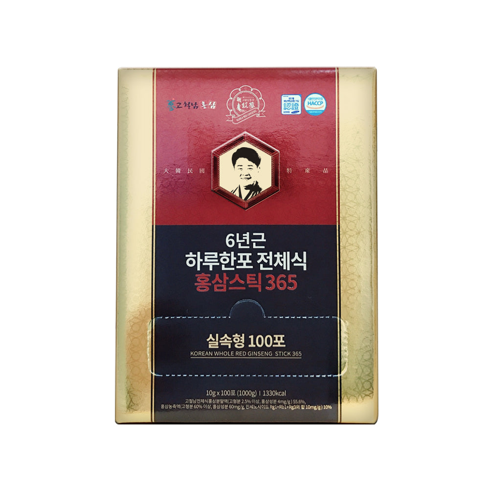 Gocheolnam 6-Year Red Ginseng Stick, 100 Pouches