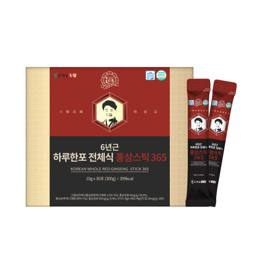 Gocheolnam 6-Year Korean Red Ginseng Stick 365, 30 Sticks