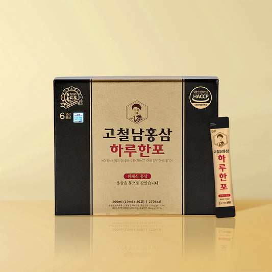 Gocheolnam Whole Root Red Ginseng Stick, 30 Pouches