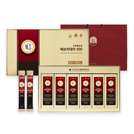Pungnyeon Bogam 6-Year Korean Red Ginseng Sticks, 60 x 15g