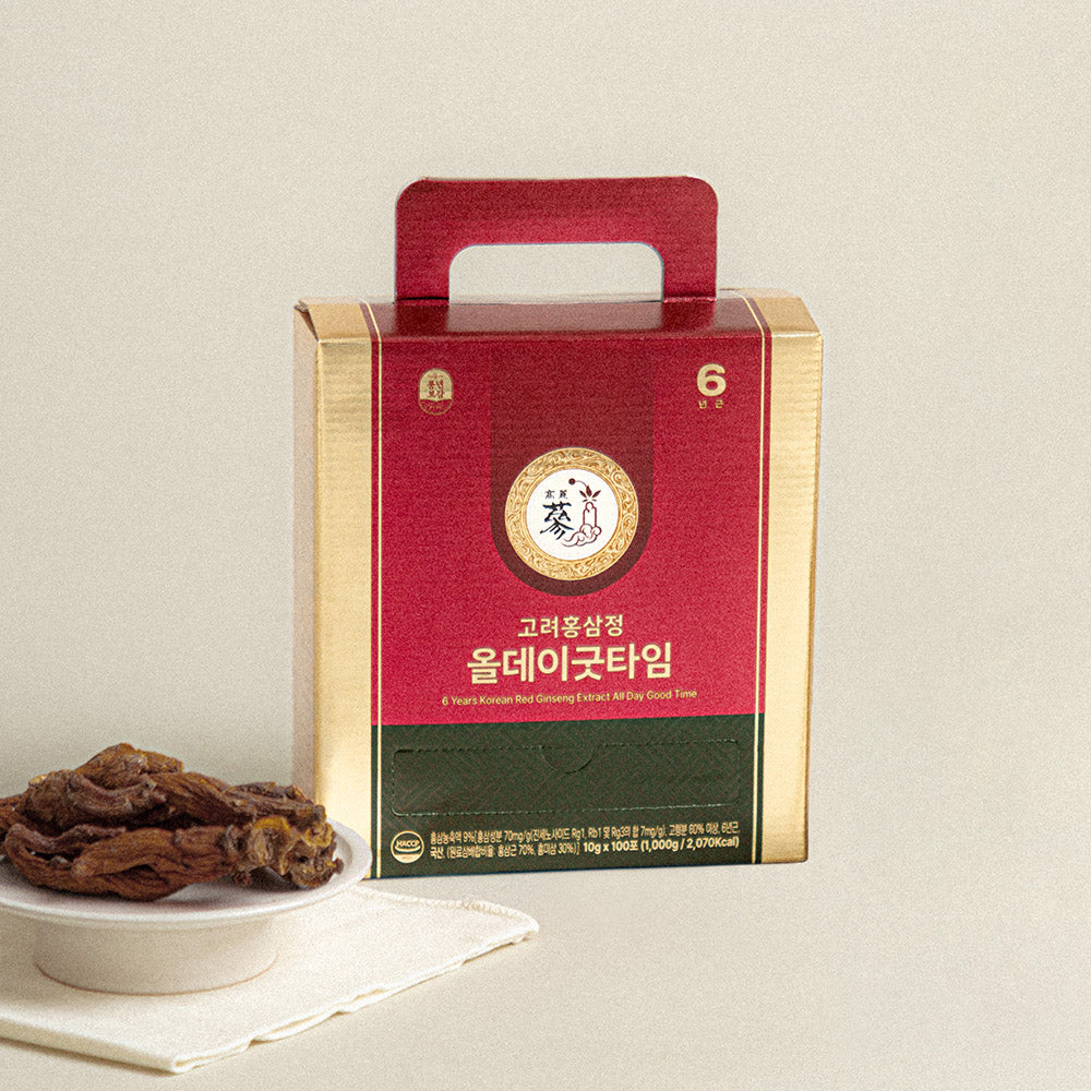 Pungnyeon Bogam 6-Year Korean Red Ginseng Stick, 10g x 100 Packets