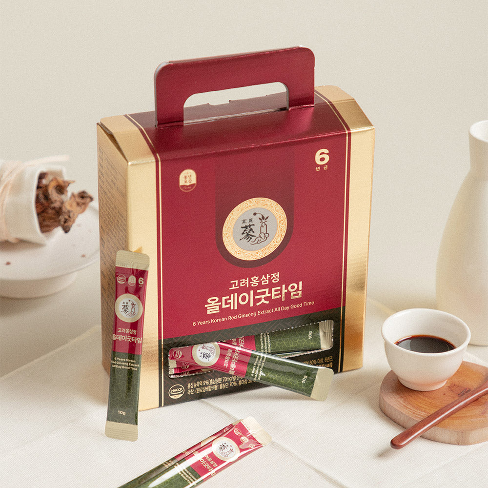 Pungnyeon Bogam 6-Year Korean Red Ginseng Stick, 10g x 100 Packets