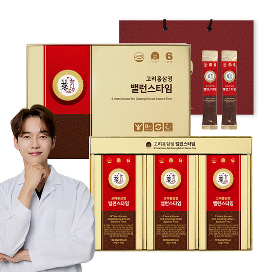 Pungnyeon Bogam 6-Year Korean Red Ginseng Stick Gift Set, 10g x 30
