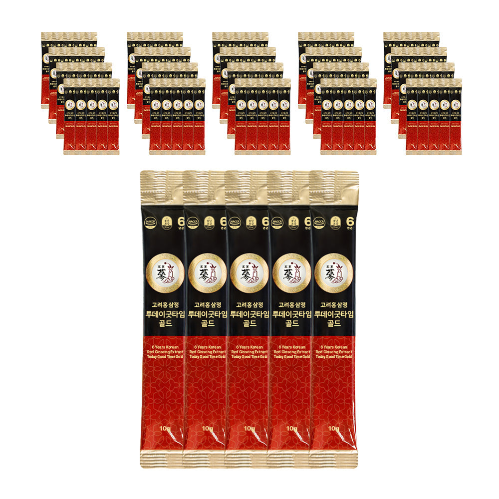 Pungnyeon Bogam 6-Year Korean Red Ginseng Stick Gold 10g x 100 Packets