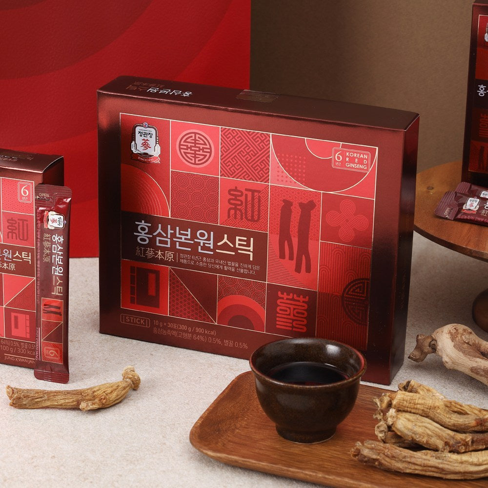 CheongKwanJang Red Ginseng Stick Gift Set, 6-Year Root, 10g, 60 Sticks