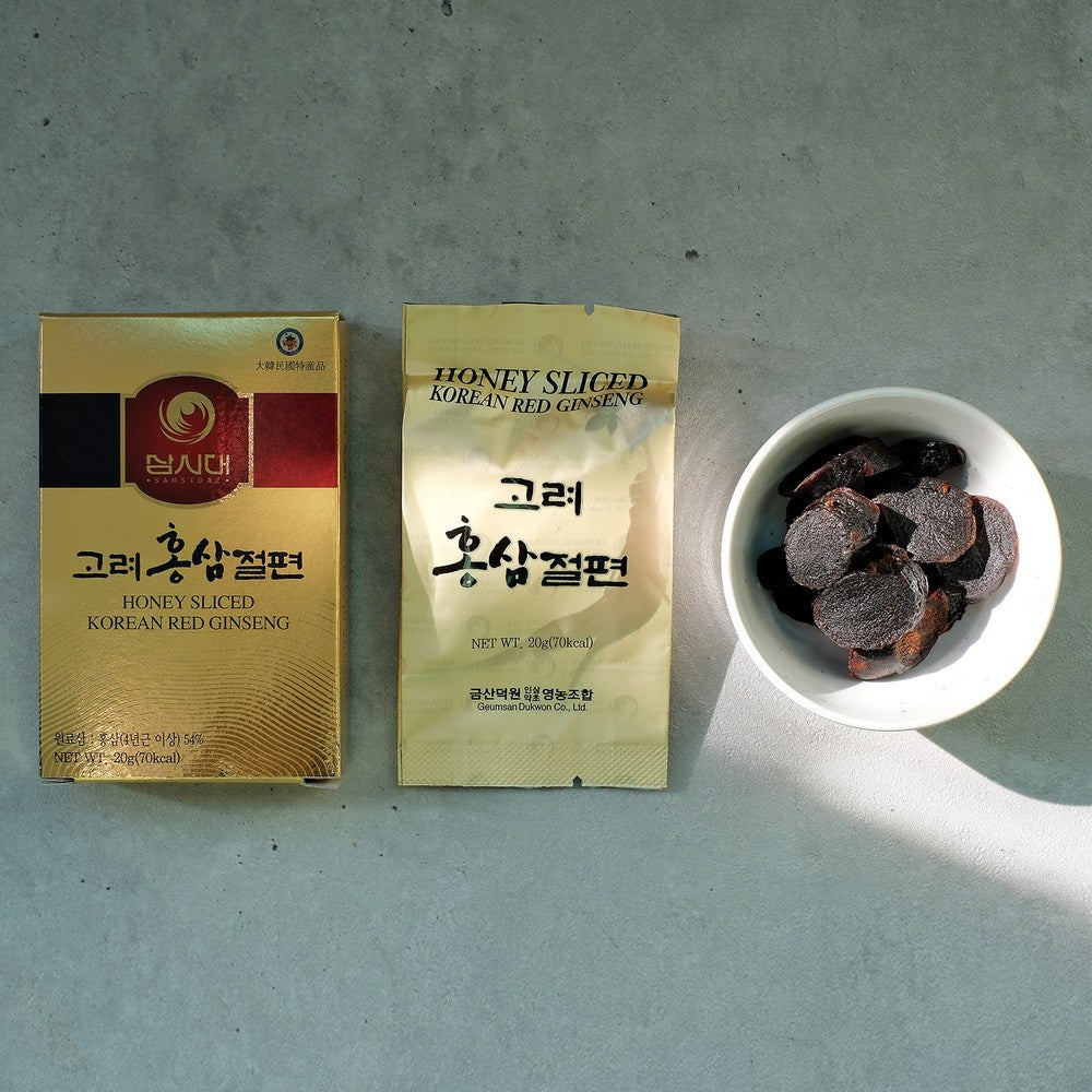 Samshidae Korean Red Ginseng Sliced Gift Set, 300g, 15 Pieces