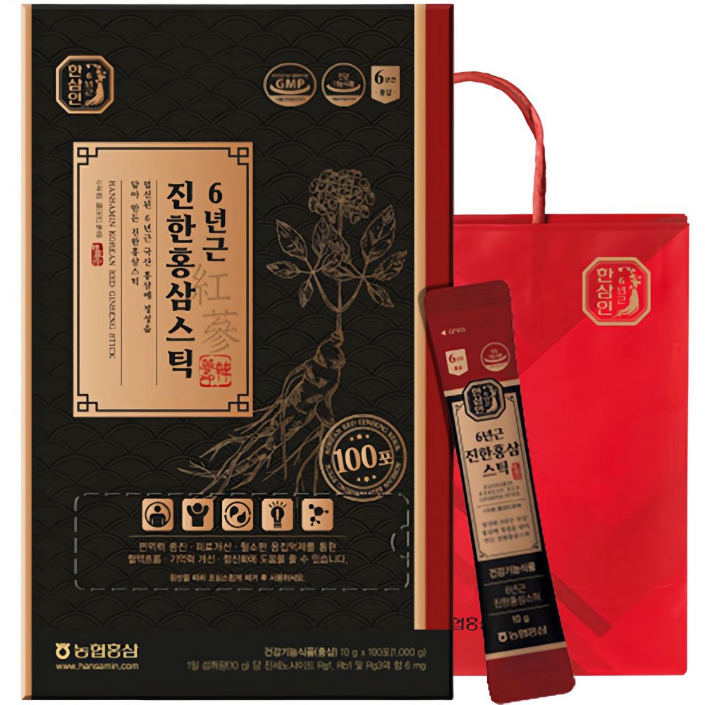 Hansamin 6-Year Concentrated Red Ginseng Stick, 1kg