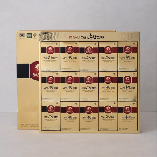 Samshidae Korean Red Ginseng Sliced Gift Set, 300g, 15 Pieces