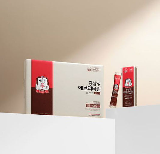 Jeong Kwan Jang Everytime Soft Korean Red Ginseng, 10ml, 20 Sticks