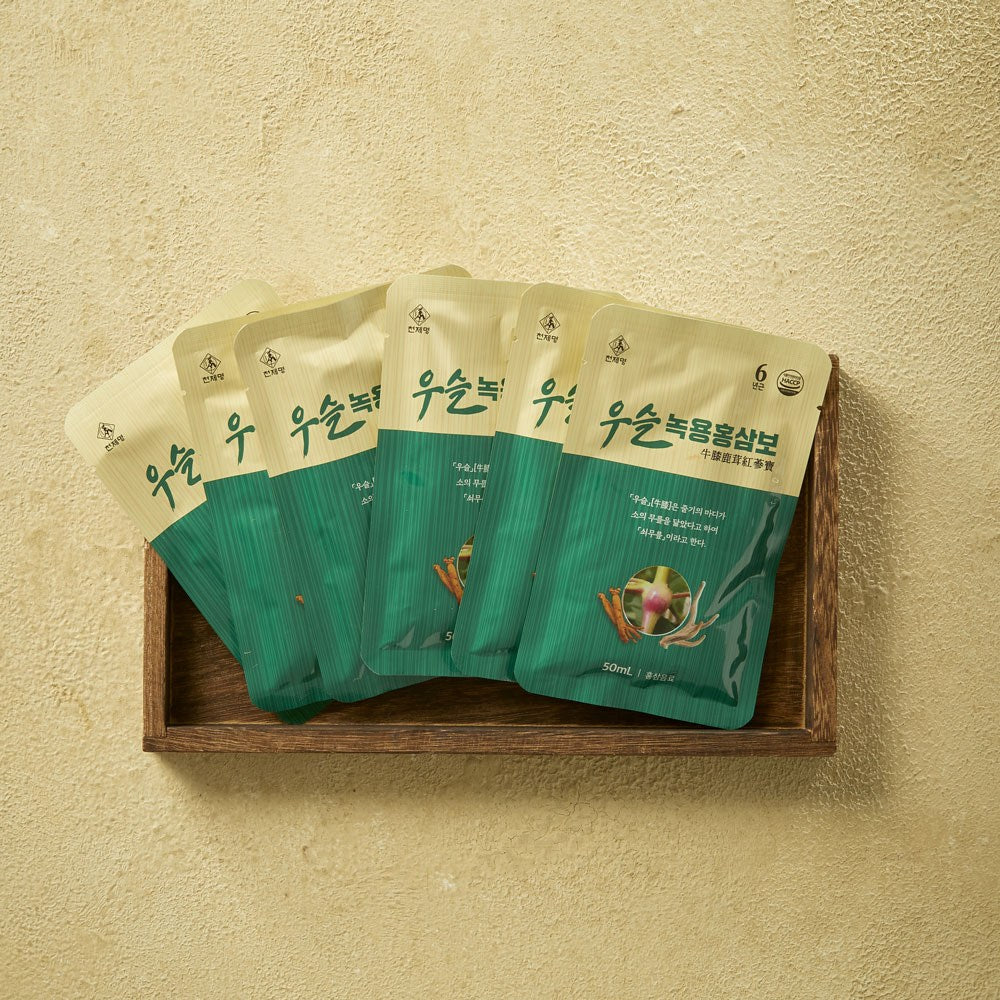 Cheonjemyung Red Ginseng Deer Antler Tonic, 30 Packets, 1.5L