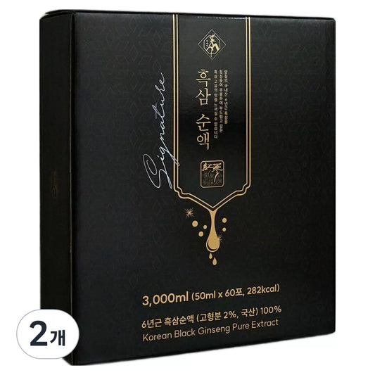 Cheonjemyeong Red Ginseng Black Ginseng Extract, 60 Servings, 2 Packs